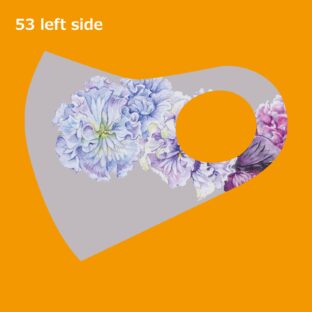 くまもとクリエイターズ　マスク　53　ふりふりパンジー