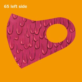 くまもとクリエイターズ　マスク　65　ピンクドロドロ