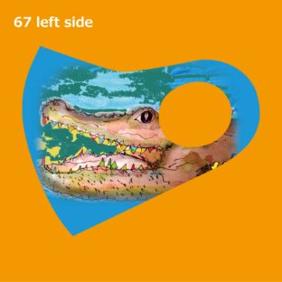 くまもとクリエイターズ　マスク　67　パンダとワニ