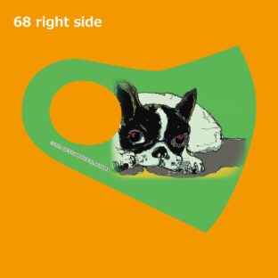 くまもとクリエイターズ　マスク　68　フレンチブルドッグ